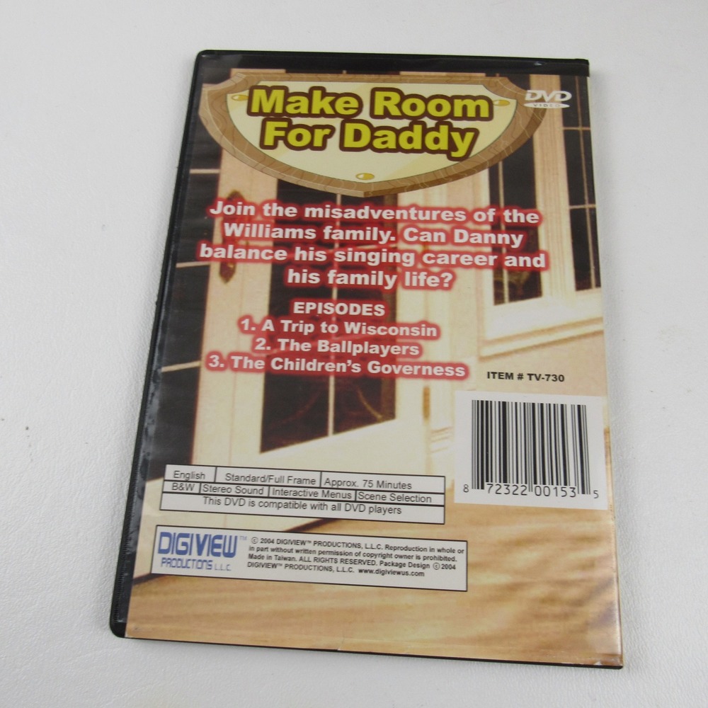 Make Room For Daddy DVD Digiview Productions Classic TV Show Episodes - Picture 2 of 4